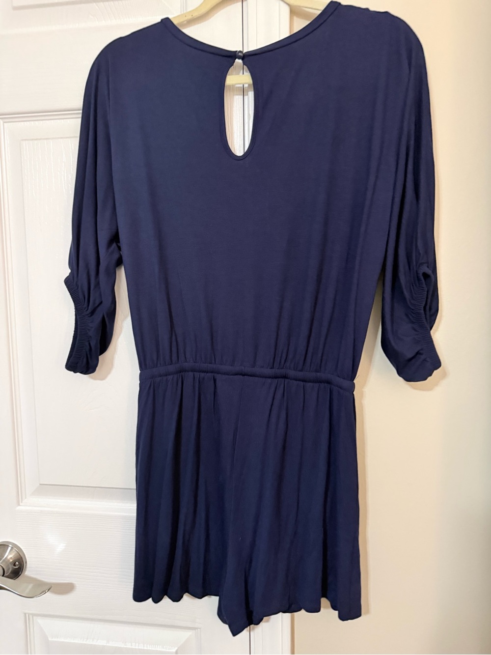 Women's Navy Blue Casual Romper